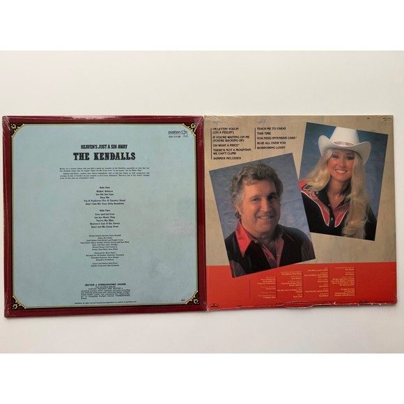 The Kendalls Heaven's Just A Sin Away / Lettin' You In On A Feelin' LP NEW - Picture 2 of 3